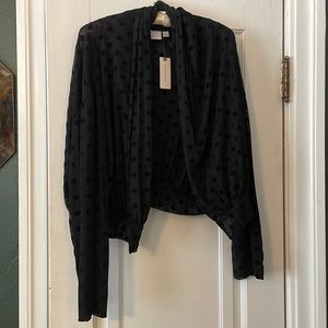 NWT Anthropologie Polka Dot Shrug Jacket